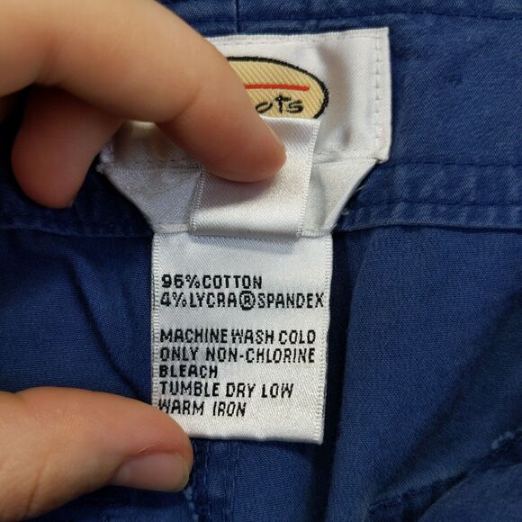 Talbots Womens Stretch Chino Shorts Blue Size 4 Slash Pockets Cotton - Picture 13 of 13